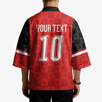 Austria Football Custom Kimono Bundesadler Red Checkerboard Eagle