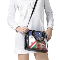 Italian American Heritage Month Shoulder Handbag USA Eagle and The Colosseum with National Flag