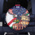 Italian American Heritage Month Spare Tire Cover USA Eagle and The Colosseum with National Flag - Wonder Print Shop