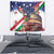 Italian American Heritage Month Tapestry USA Eagle and The Colosseum with National Flag - Wonder Print Shop