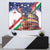 Italian American Heritage Month Tapestry USA Eagle and The Colosseum with National Flag - Wonder Print Shop