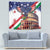 Italian American Heritage Month Tapestry USA Eagle and The Colosseum with National Flag - Wonder Print Shop