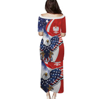 Polish American Heritage Month Puletasi USA Eagle and Poland Eagle with National Flag - Wonder Print Shop