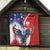 Polish American Heritage Month Quilt USA Eagle and Poland Eagle with National Flag - Wonder Print Shop