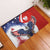 Polish American Heritage Month Rubber Doormat USA Eagle and Poland Eagle with National Flag - Wonder Print Shop