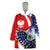 Polish American Heritage Month Wearable Blanket Hoodie USA Eagle and Poland Eagle with National Flag - Wonder Print Shop