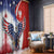 Polish American Heritage Month Window Curtain USA Eagle and Poland Eagle with National Flag - Wonder Print Shop