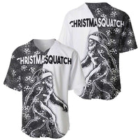 Funny Christmasquatch Camouflage of Snowflakes Baseball Jersey - Wonder Print Shop