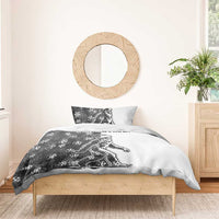 Funny Christmasquatch Camouflage of Snowflakes Bedding Set - Wonder Print Shop