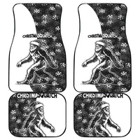 Funny Christmasquatch Camouflage of Snowflakes Car Mats - Wonder Print Shop