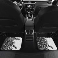 Funny Christmasquatch Camouflage of Snowflakes Car Mats - Wonder Print Shop