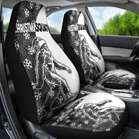 Funny Christmasquatch Camouflage of Snowflakes Car Seat Cover - Wonder Print Shop