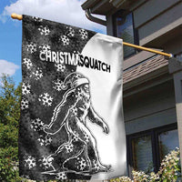 Funny Christmasquatch Camouflage of Snowflakes Garden Flag - Wonder Print Shop