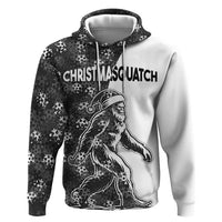 Funny Christmasquatch Camouflage of Snowflakes Hoodie - Wonder Print Shop