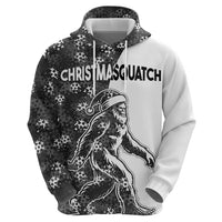 Funny Christmasquatch Camouflage of Snowflakes Hoodie - Wonder Print Shop