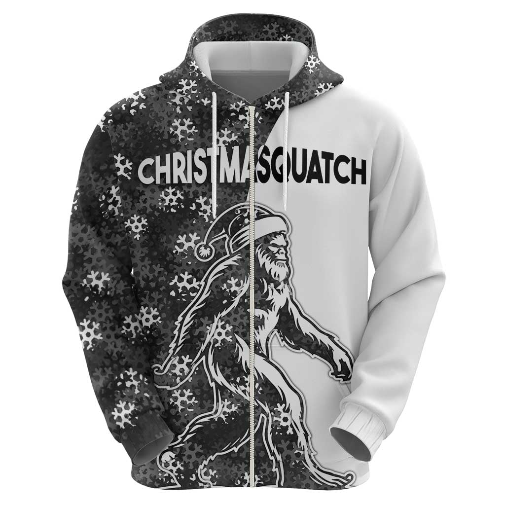 Funny Christmasquatch Camouflage of Snowflakes Hoodie - Wonder Print Shop