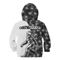 Funny Christmasquatch Camouflage of Snowflakes Kid Hoodie - Wonder Print Shop