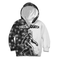 Funny Christmasquatch Camouflage of Snowflakes Kid Hoodie - Wonder Print Shop