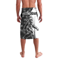 Funny Christmasquatch Camouflage of Snowflakes Lavalava - Wonder Print Shop