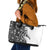 Funny Christmasquatch Camouflage of Snowflakes Leather Tote Bag - Wonder Print Shop