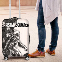 Funny Christmasquatch Camouflage of Snowflakes Luggage Cover - Wonder Print Shop