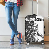 Funny Christmasquatch Camouflage of Snowflakes Luggage Cover - Wonder Print Shop