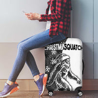 Funny Christmasquatch Camouflage of Snowflakes Luggage Cover - Wonder Print Shop
