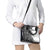 Funny Christmasquatch Camouflage of Snowflakes Shoulder Handbag