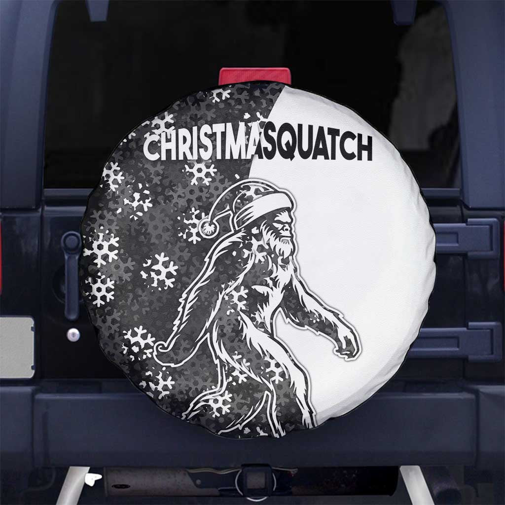 Funny Christmasquatch Camouflage of Snowflakes Spare Tire Cover - Wonder Print Shop