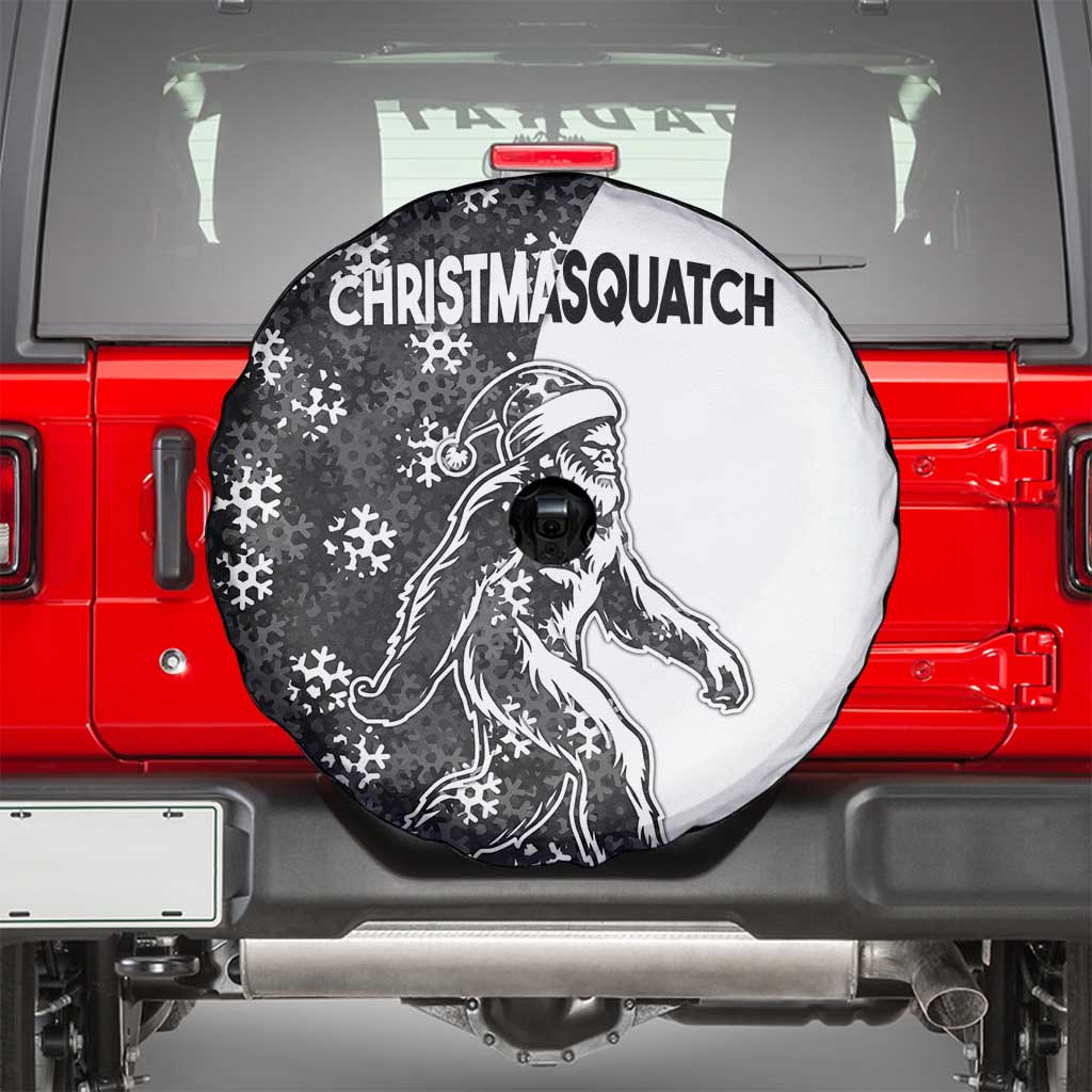 Funny Christmasquatch Camouflage of Snowflakes Spare Tire Cover - Wonder Print Shop