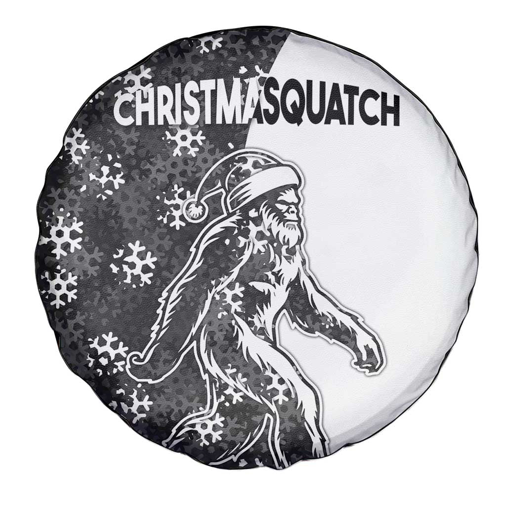 Funny Christmasquatch Camouflage of Snowflakes Spare Tire Cover - Wonder Print Shop