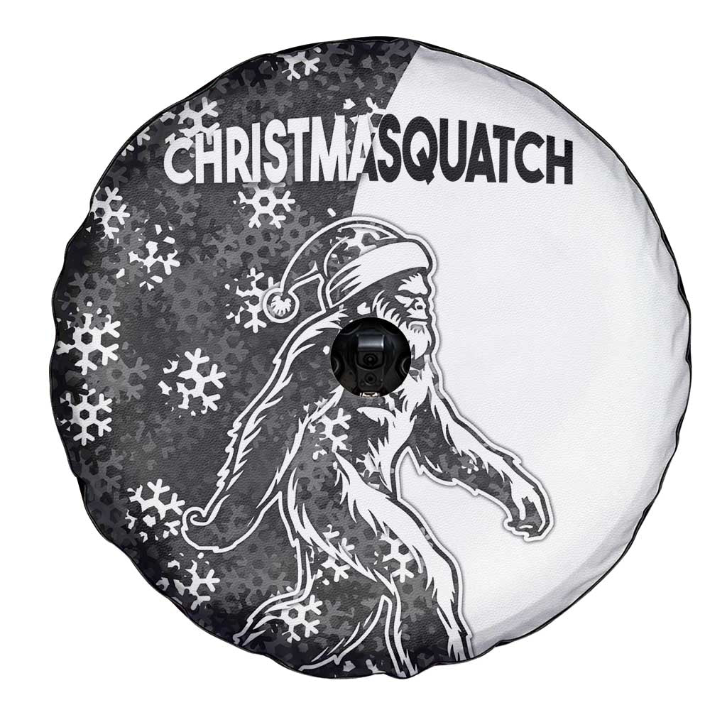 Funny Christmasquatch Camouflage of Snowflakes Spare Tire Cover - Wonder Print Shop