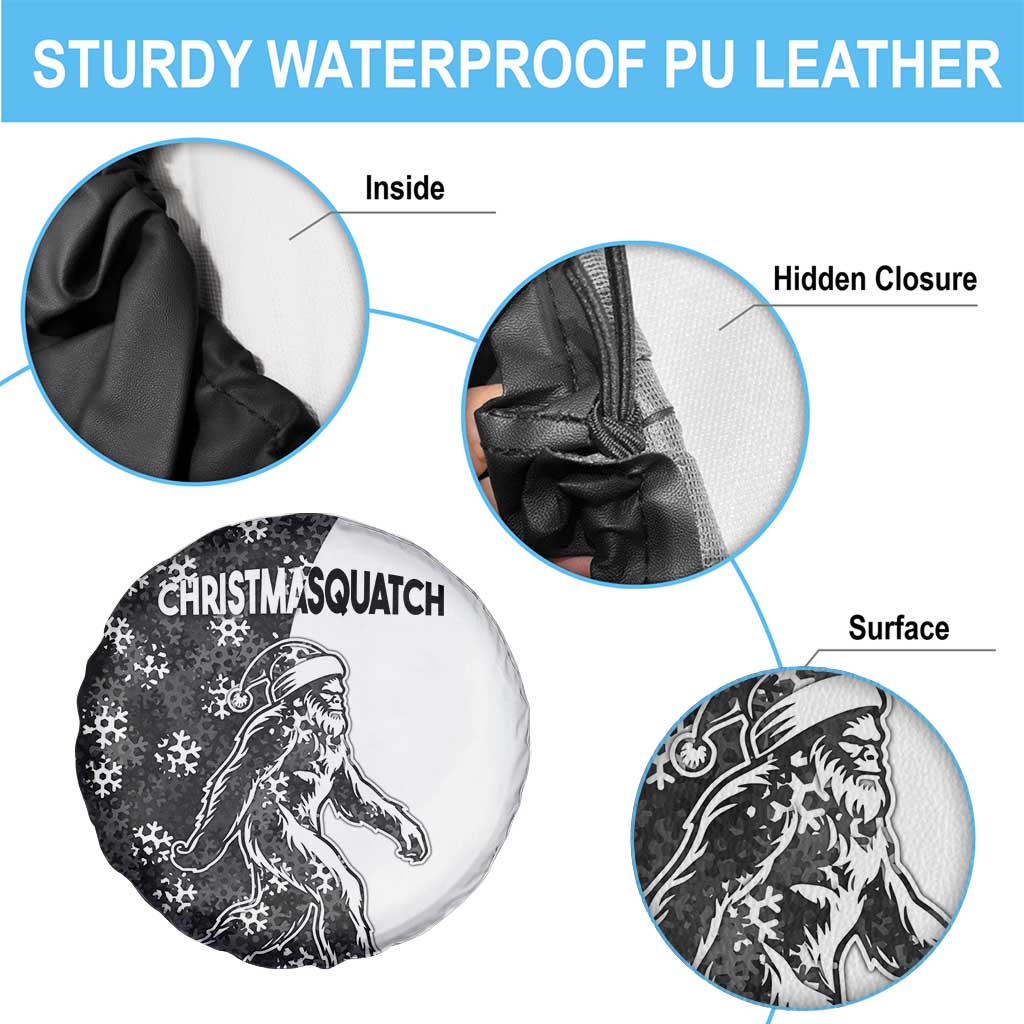 Funny Christmasquatch Camouflage of Snowflakes Spare Tire Cover - Wonder Print Shop