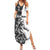 Funny Christmasquatch Camouflage of Snowflakes Summer Maxi Dress - Wonder Print Shop