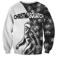 Funny Christmasquatch Camouflage of Snowflakes Sweatshirt - Wonder Print Shop
