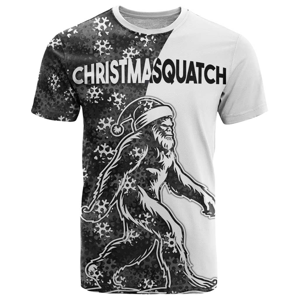 Funny Christmasquatch Camouflage of Snowflakes T Shirt - Wonder Print Shop