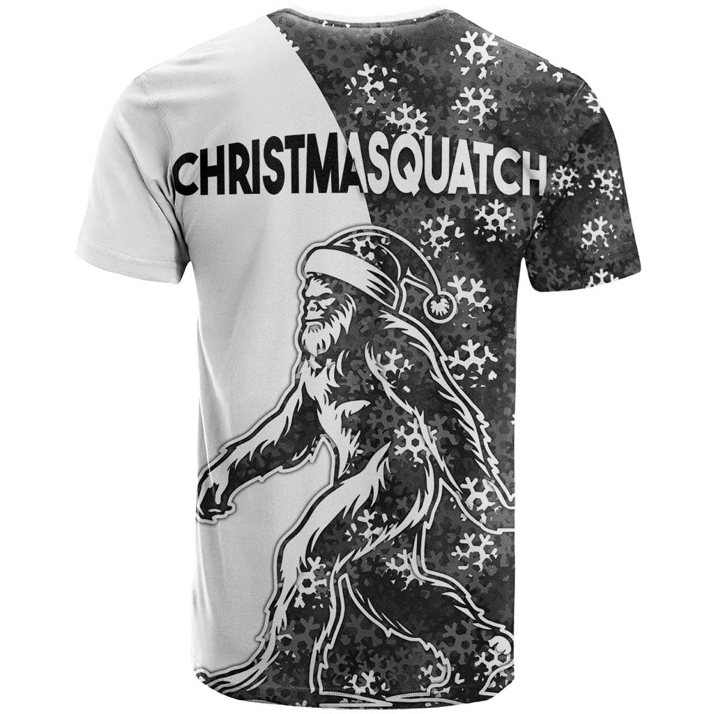 Funny Christmasquatch Camouflage of Snowflakes T Shirt - Wonder Print Shop