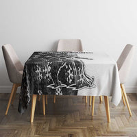 Funny Christmasquatch Camouflage of Snowflakes Tablecloth - Wonder Print Shop