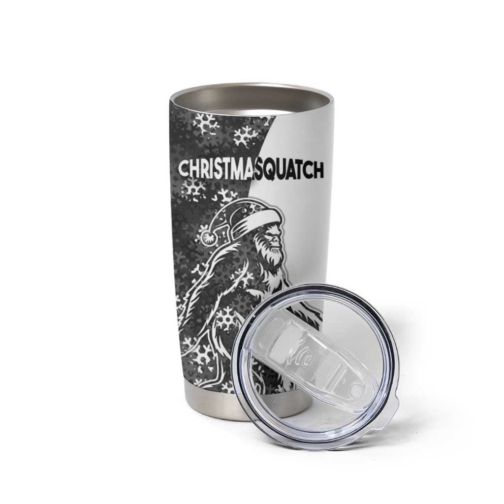 Funny Christmasquatch Camouflage of Snowflakes Tumbler Cup - Wonder Print Shop