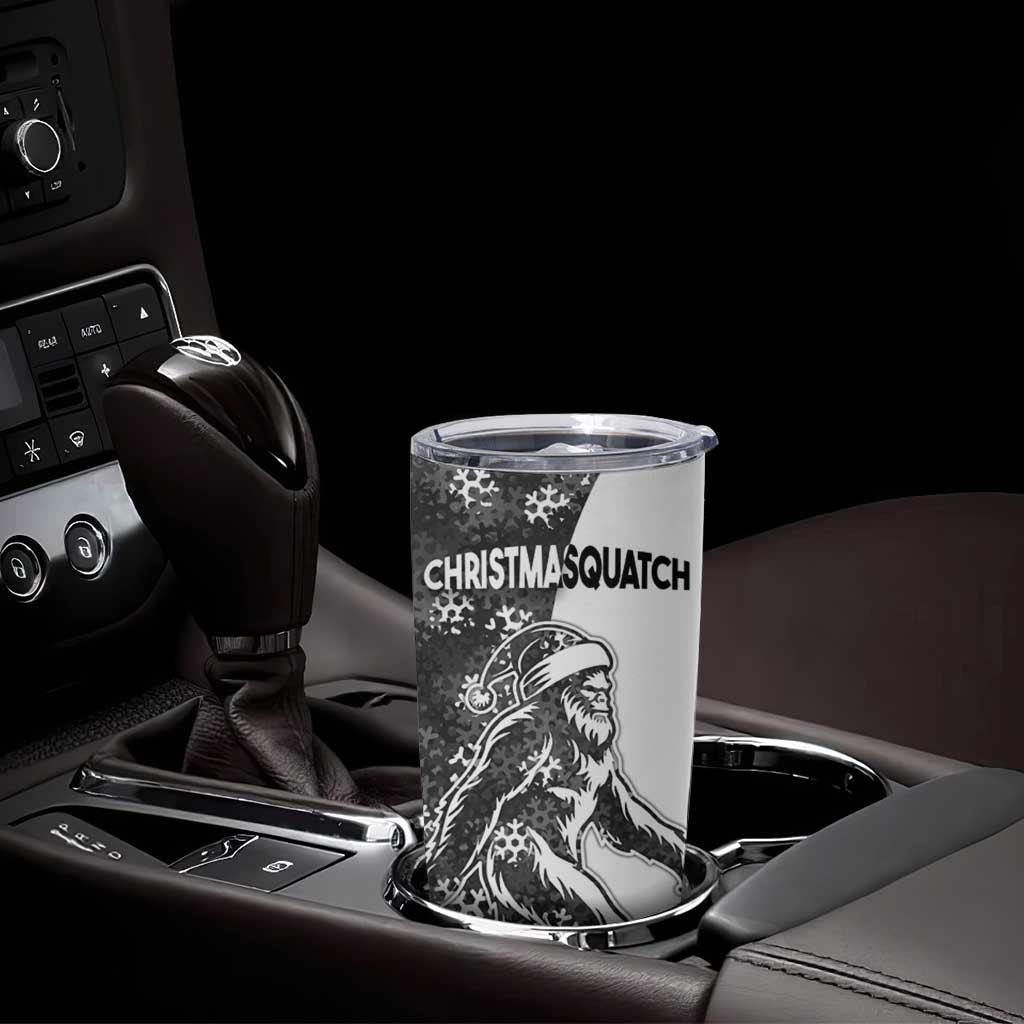 Funny Christmasquatch Camouflage of Snowflakes Tumbler Cup - Wonder Print Shop