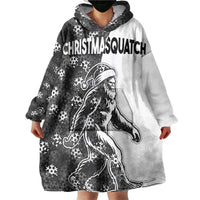 Funny Christmasquatch Camouflage of Snowflakes Wearable Blanket Hoodie - Wonder Print Shop
