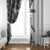 Funny Christmasquatch Camouflage of Snowflakes Window Curtain - Wonder Print Shop