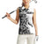 Funny Christmasquatch Camouflage of Snowflakes Women Sleeveless Polo Shirt - Wonder Print Shop