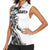 Funny Christmasquatch Camouflage of Snowflakes Women Sleeveless Polo Shirt - Wonder Print Shop