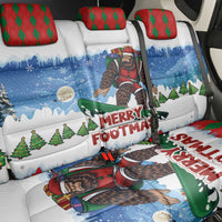 Christmas Bigfoot Ride Snowboard Back Car Seat Cover Merry Footmas Xmas Style - Wonder Print Shop