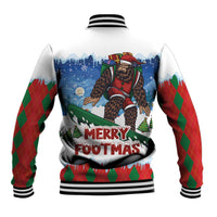 Christmas Bigfoot Ride Snowboard Baseball Jacket Merry Footmas Xmas Style - Wonder Print Shop