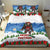 Christmas Bigfoot Ride Snowboard Bedding Set Merry Footmas Xmas Style - Wonder Print Shop