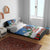 Christmas Bigfoot Ride Snowboard Bedding Set Merry Footmas Xmas Style - Wonder Print Shop