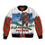 Christmas Bigfoot Ride Snowboard Bomber Jacket Merry Footmas Xmas Style - Wonder Print Shop