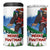 Christmas Bigfoot Ride Snowboard 4 in 1 Can Cooler Tumbler Merry Footmas Xmas Style - Wonder Print Shop